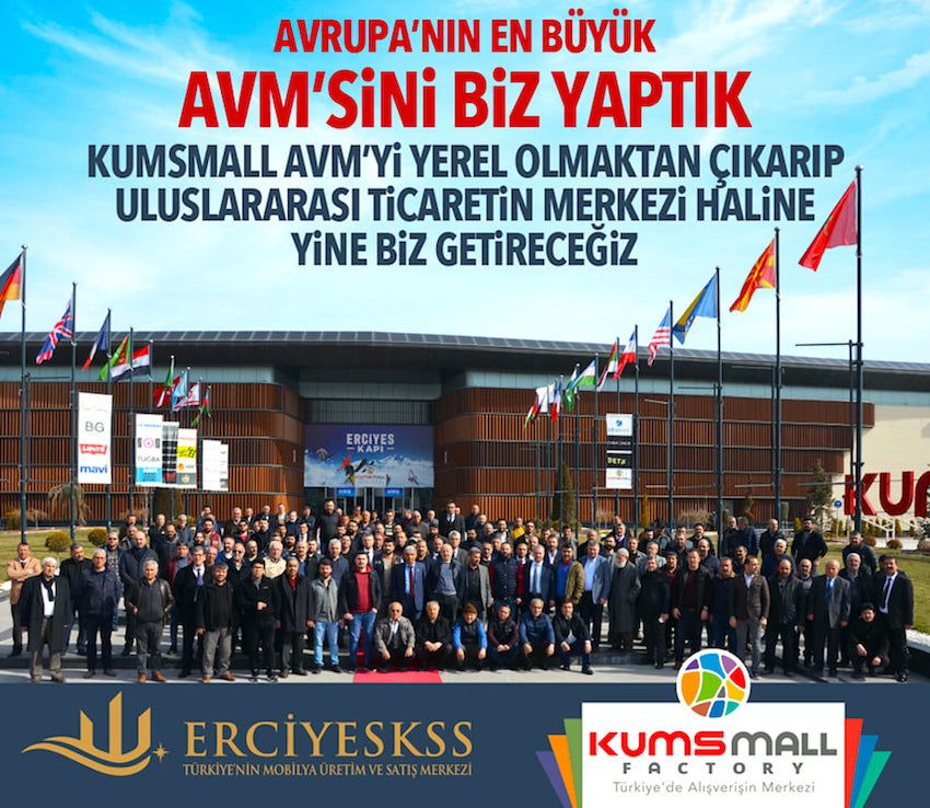 Kumsmall AVM ve diğer iştiraklerin bağlı olduğu Erciyes K. S. S Kooperatifi Genel Kurulu 31 Mart 2022’de yapıldı.