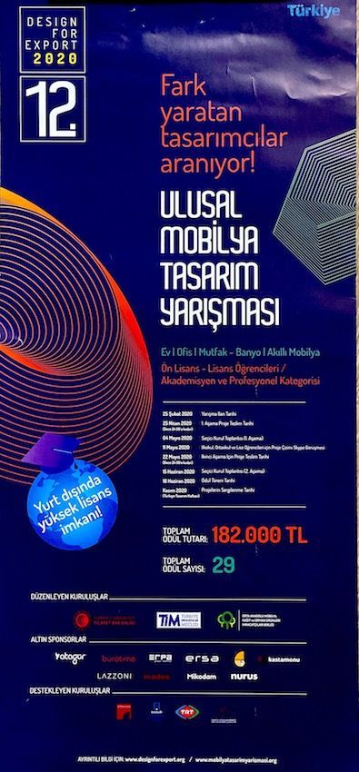 12 ulusal mobilya tasarim yarismasi 16 06 2020 de